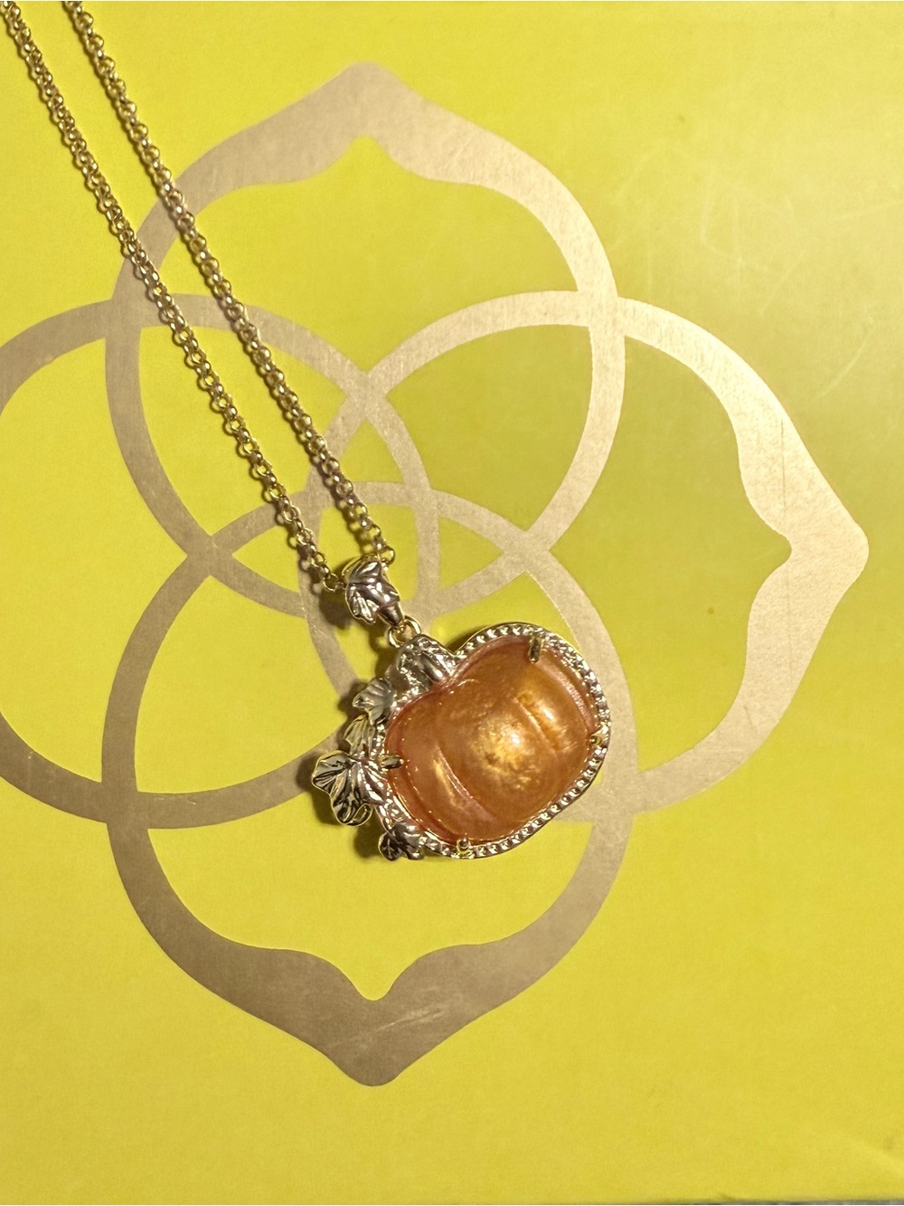 Kendra Scott Pumpkin Long Pendant Necklace - Picture 5 of 6